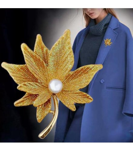 XSB220 - Yellow Floral Saree Brooch